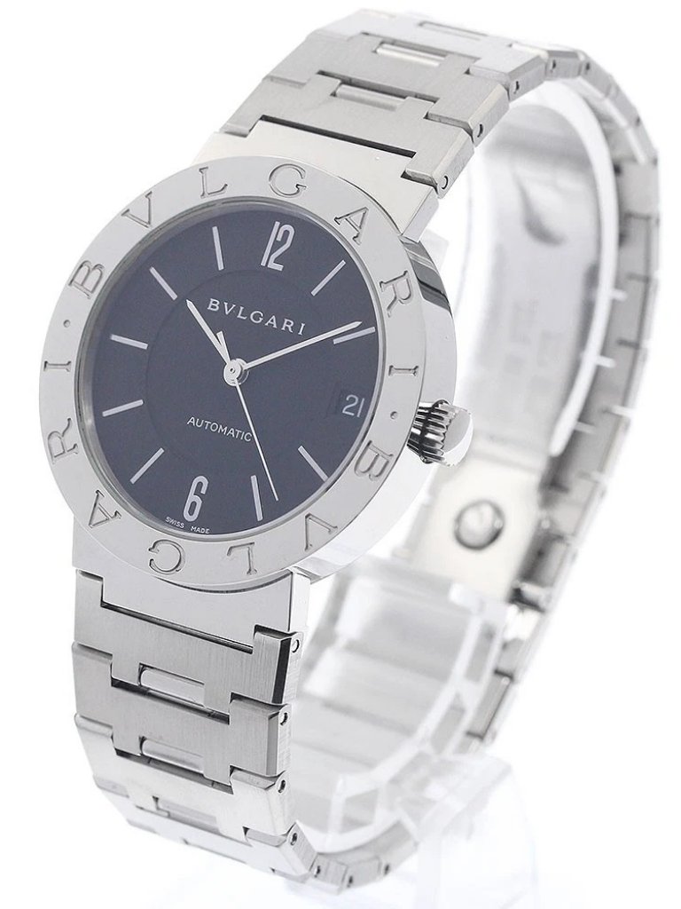 Bvlgari Bvlgaribvlgari Bb33ss Date Black Dial Automatic Mens Watch950346